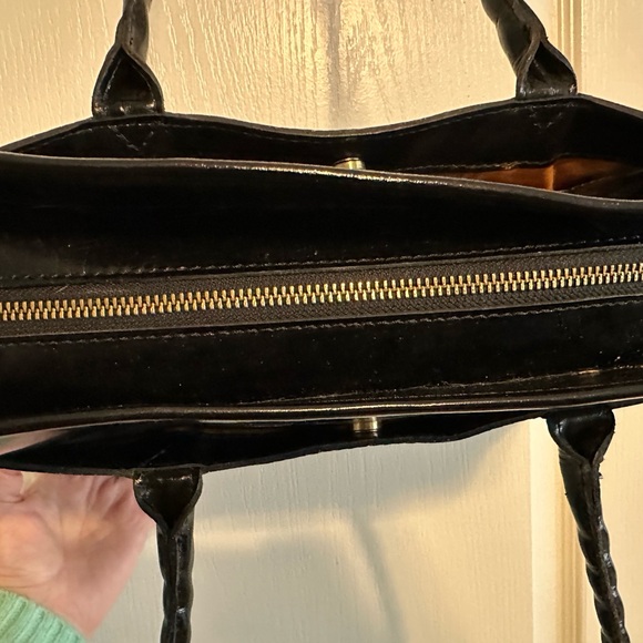 Patricia Nash Black and Red Tartan Plaid Shoulder Tote - Picture 14 of 14